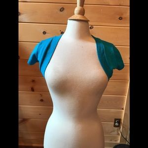 Adore blue shrug, size M/L.  #34